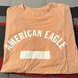 American Eagle Graphic Shirt Peach